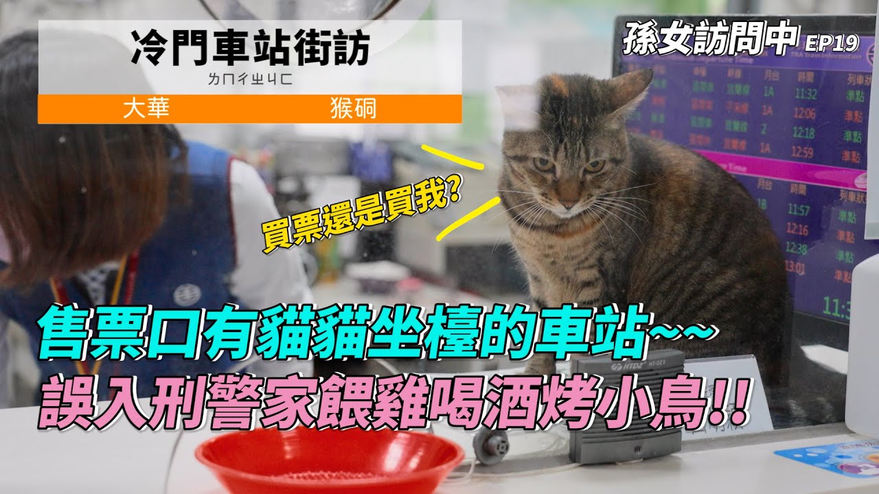 【孫女訪問中】冷門車站街訪：全是貓貓的車站!!亂入刑警家餵雞、烤小鳥、喝酒…│大華 猴硐│街訪EP19