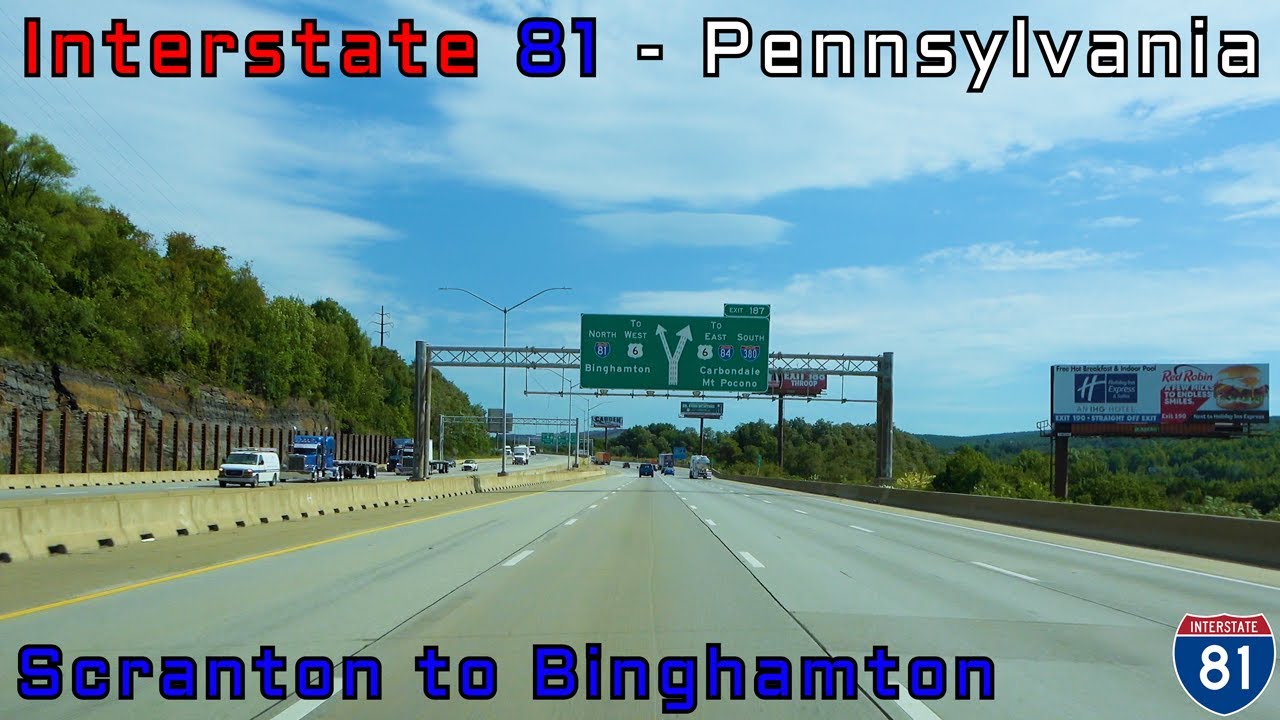 Interstate 81 NB - Scranton to Binghamton - Pennsylvania to New York