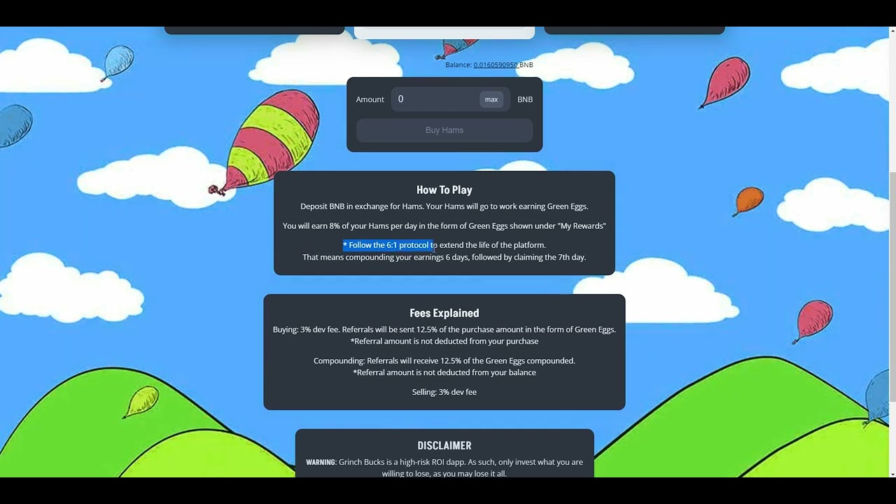 Grinch Bucks - Earn up to 8% daily - Just Launched - Crypto Passive Income