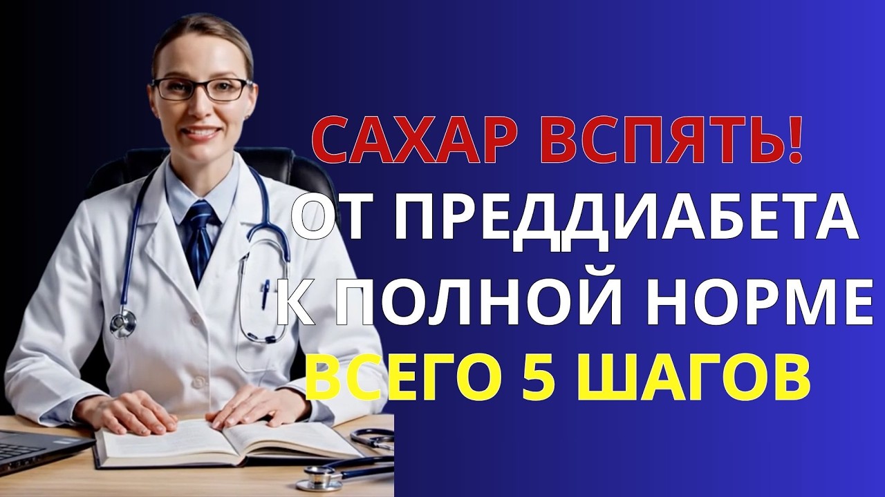⭐ ПРЕДДИАБЕТ ОБРАТИМ! 5 шагов, которые остановят диабет навсегда