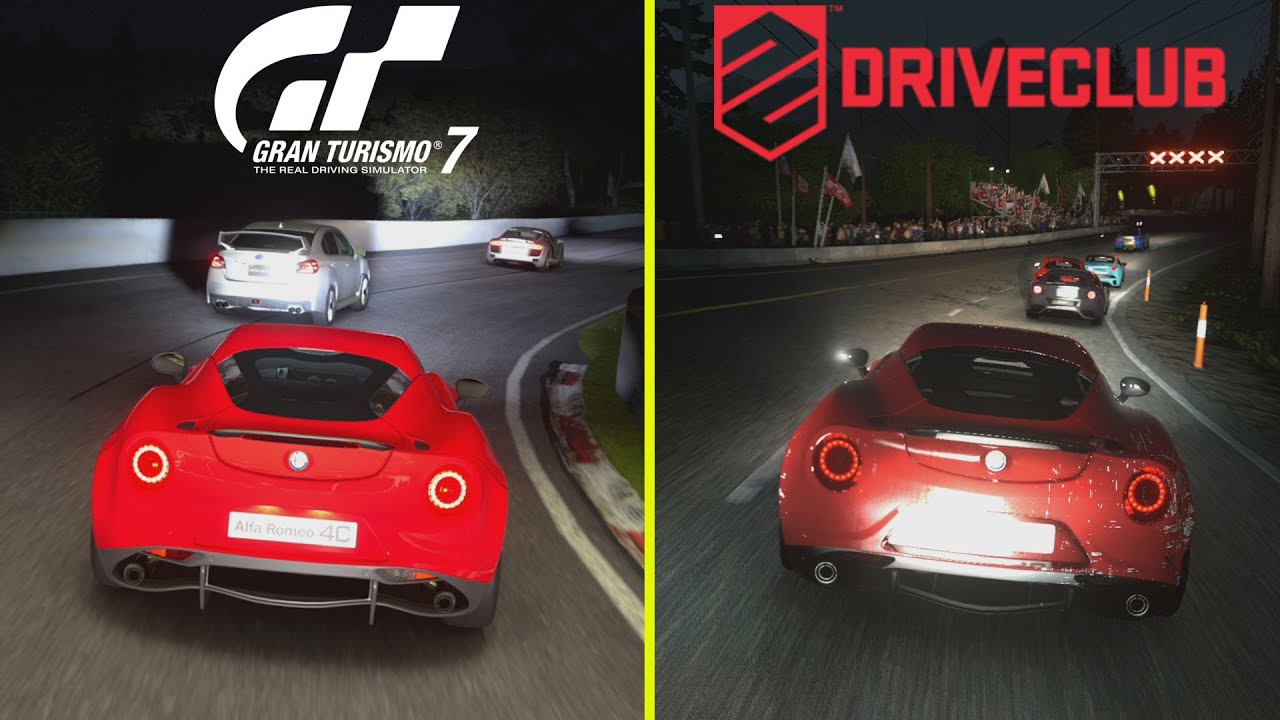 Gran Turismo 7 vs Driveclub Night Effect Comparison