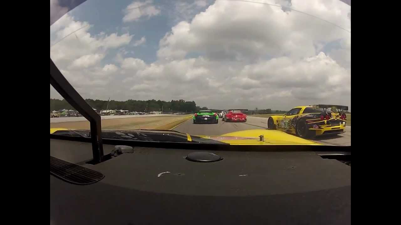 Tommy starts the #4 Corvette, Mid Ohio, ALMS, 2012