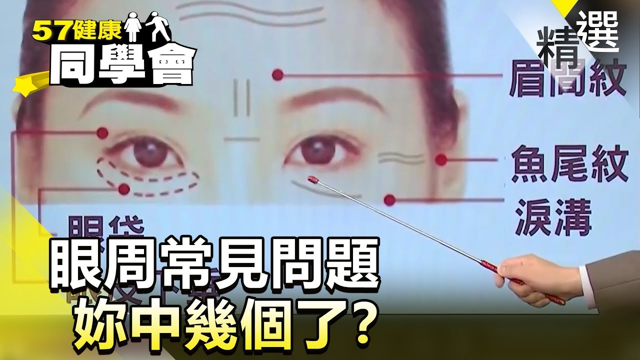 眼周常見問題 妳中幾個了？【健康同學會】精華篇｜隋安德 劉芯彤