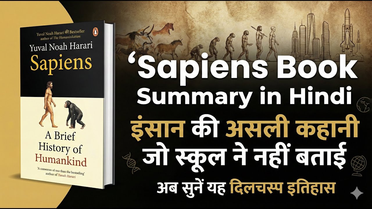 Sapiens Book Summary in Hindi | इंसान की असली कहानी जो स्कूल ने नहीं बताई