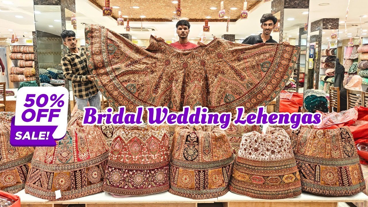 Mega Dhamaka Sale Wedding Special Bridal Sharara's Lehenga Collection | Flat 50% OFF Bridal Expo