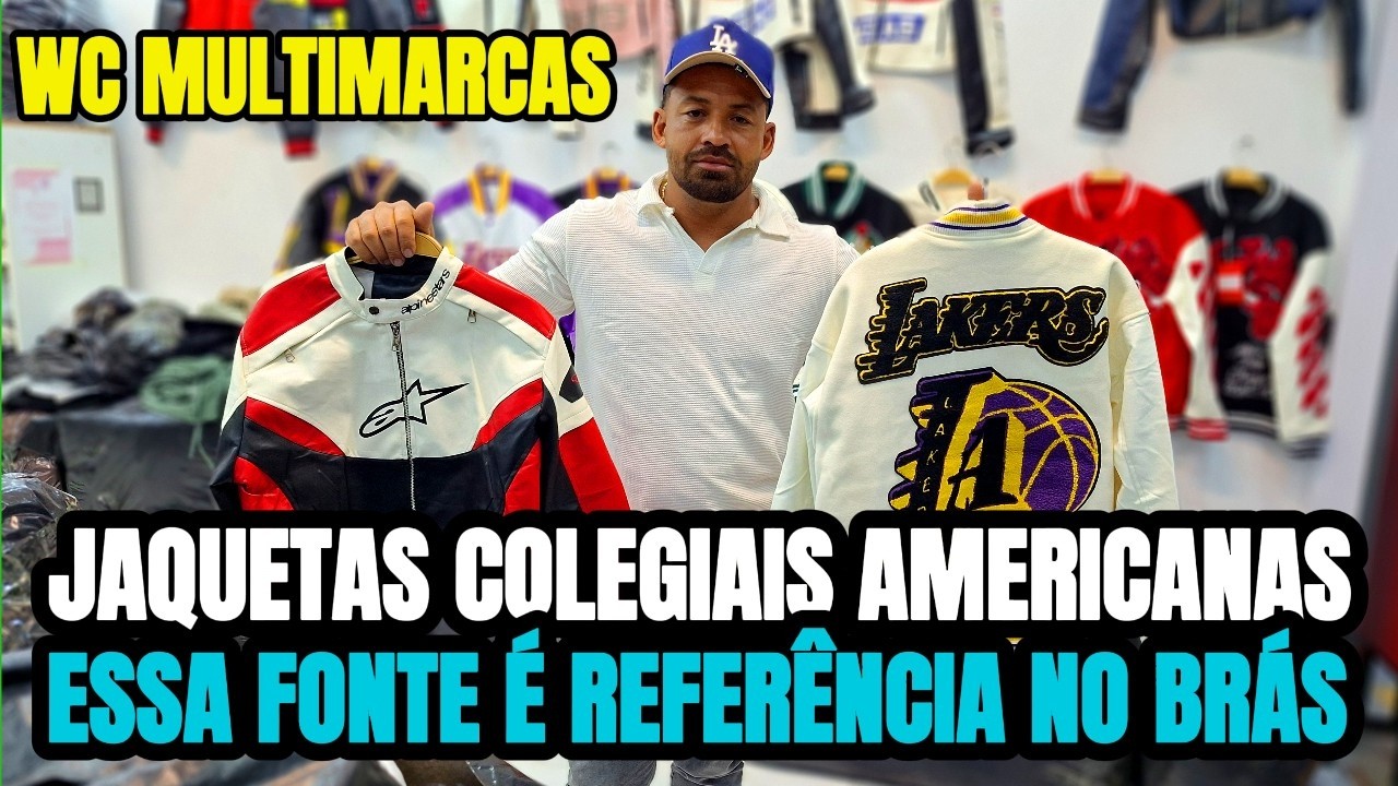 A fonte das jaquetas colegiais americanas no Brás 😱🧥💸