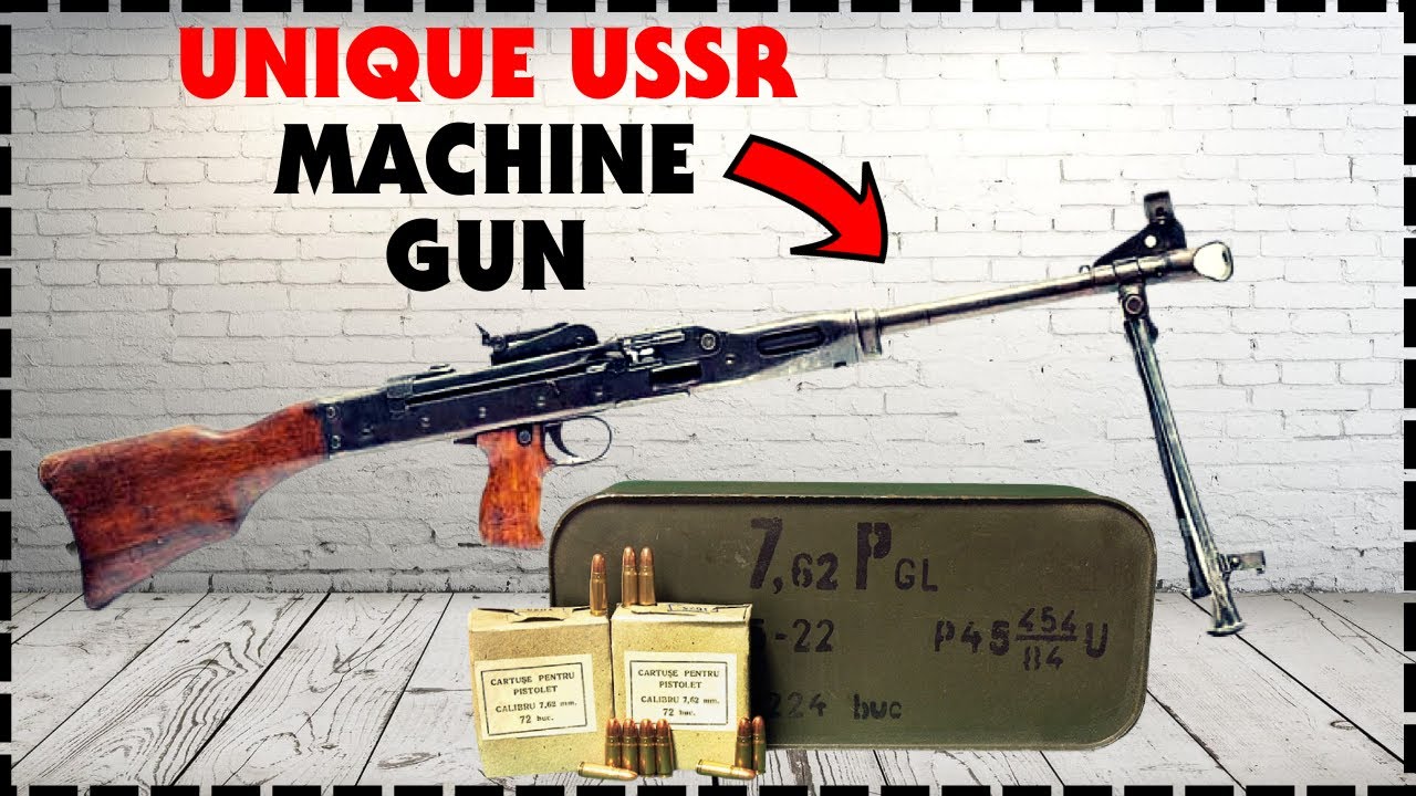 Unique USSR Machine Gun for Pistol Ammo