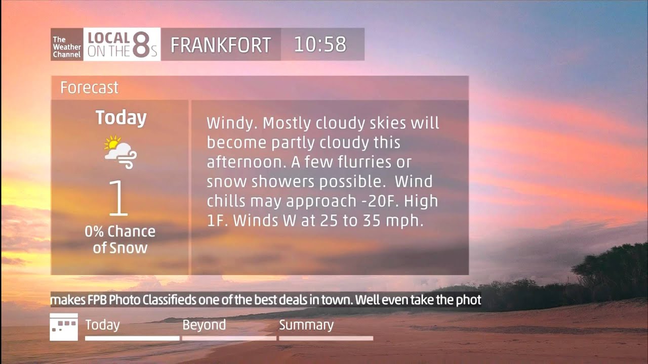 The Weather Channel - Frankfort, KY HD Local Forecast - 1/6/2014 10:58am