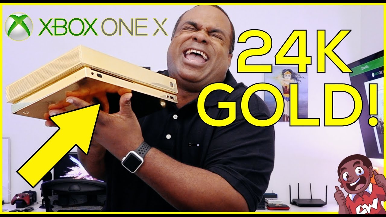 24-KARAT GOLD XBOX ONE X! [Unboxing]