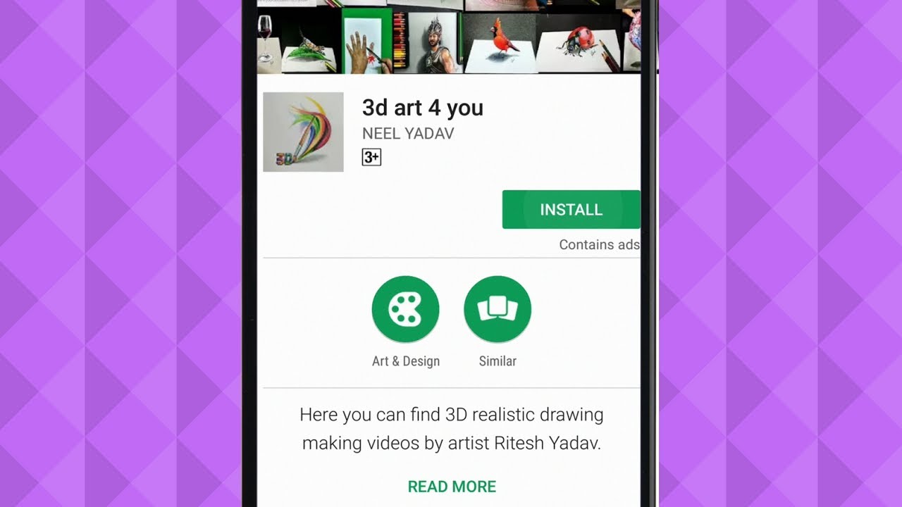 OFFICIAL 3D ART 4 YOU APP NOW AVAILABLE ON GOOGLE PLAY STORE !!!! DOWNLOAD IT TODAY !!!
