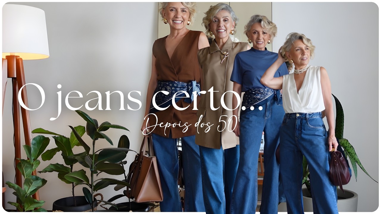 Jeans Depois dos 50: Elegância, Proporção e Estilo ✨Verinha Bernardino