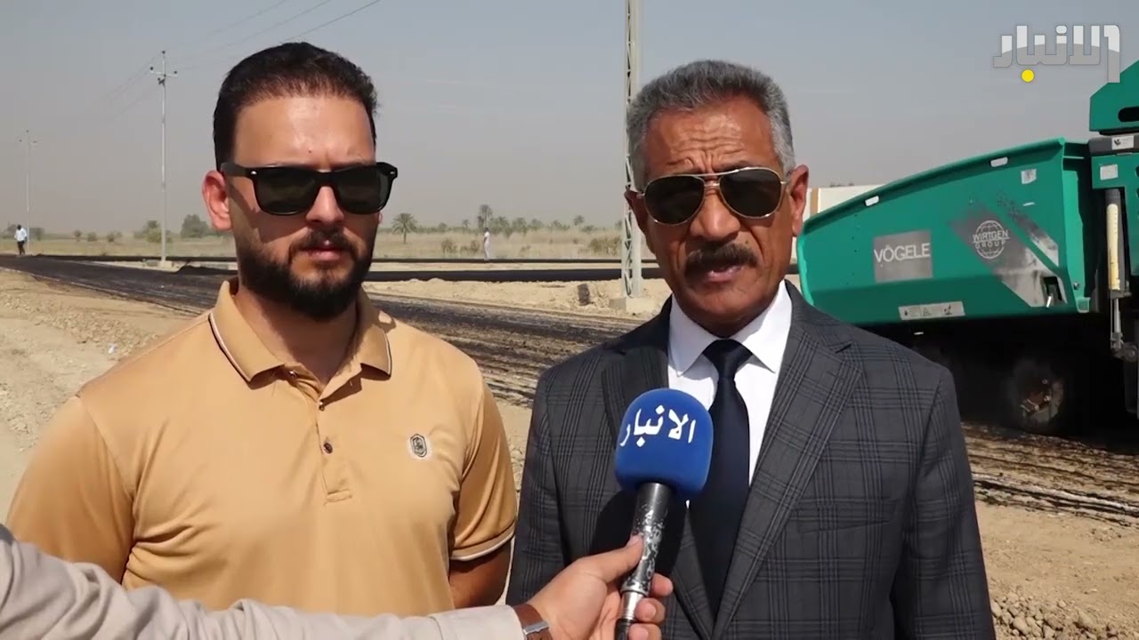 مدير ناحية الخيرات يتابع ميدانيا اعمال تنفيذ مشروع اكساء طرق المجمع الحكومي
