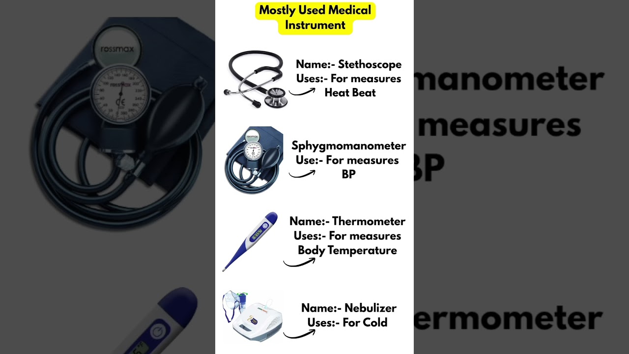 ✅ Top 5 Mostly Used Medical Instruments 🔥|| #shorts #doctor #medical #instrument