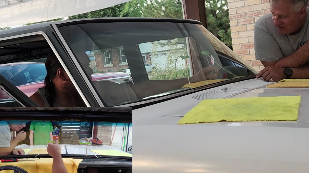 Installing New Windshield In The 1966 Chevy Nova Wagon