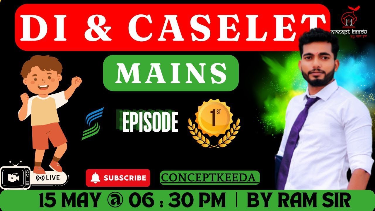 MAINS DI & CASELET  SERIES 01 BY RAM SIR  | RRB PO  IBPS PO  SBI PO   RRB/IBPS CLERK|