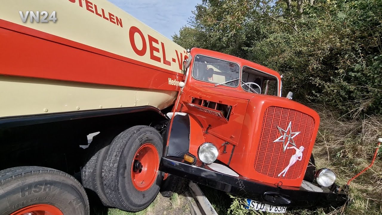 VN24 — винтажный Henschel HS140 1961 года, предположительно, разбился из-за отказа тормозов.