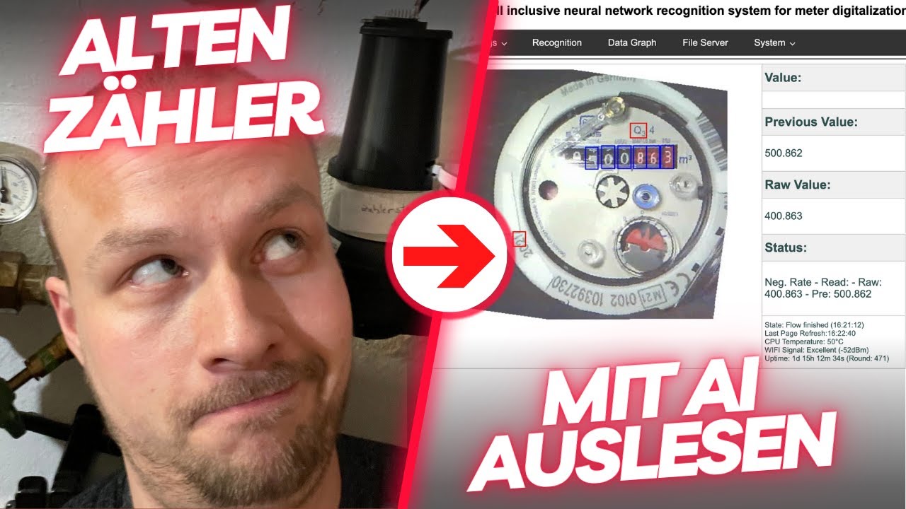 Analoge Strom/Gas/Wasserzähler mit Ai on the Edge & Home Assistant digitalisieren 🚀