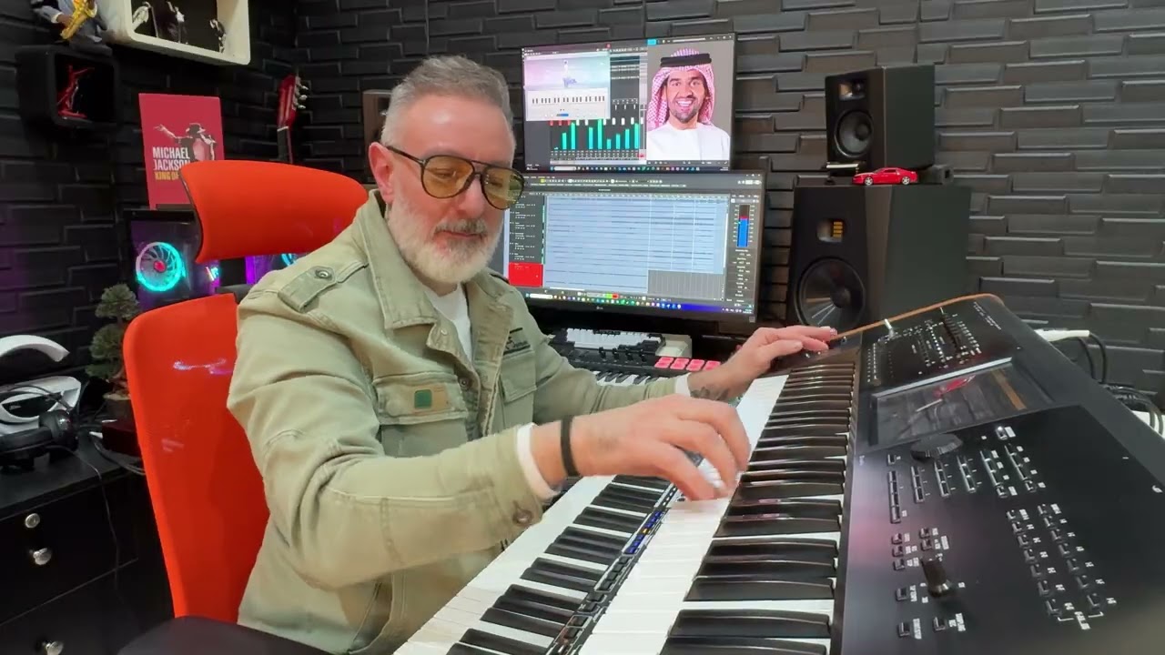 حسين الجسمي - أحبّك عزف اورغ لابف houssein al jasmi _ahebek