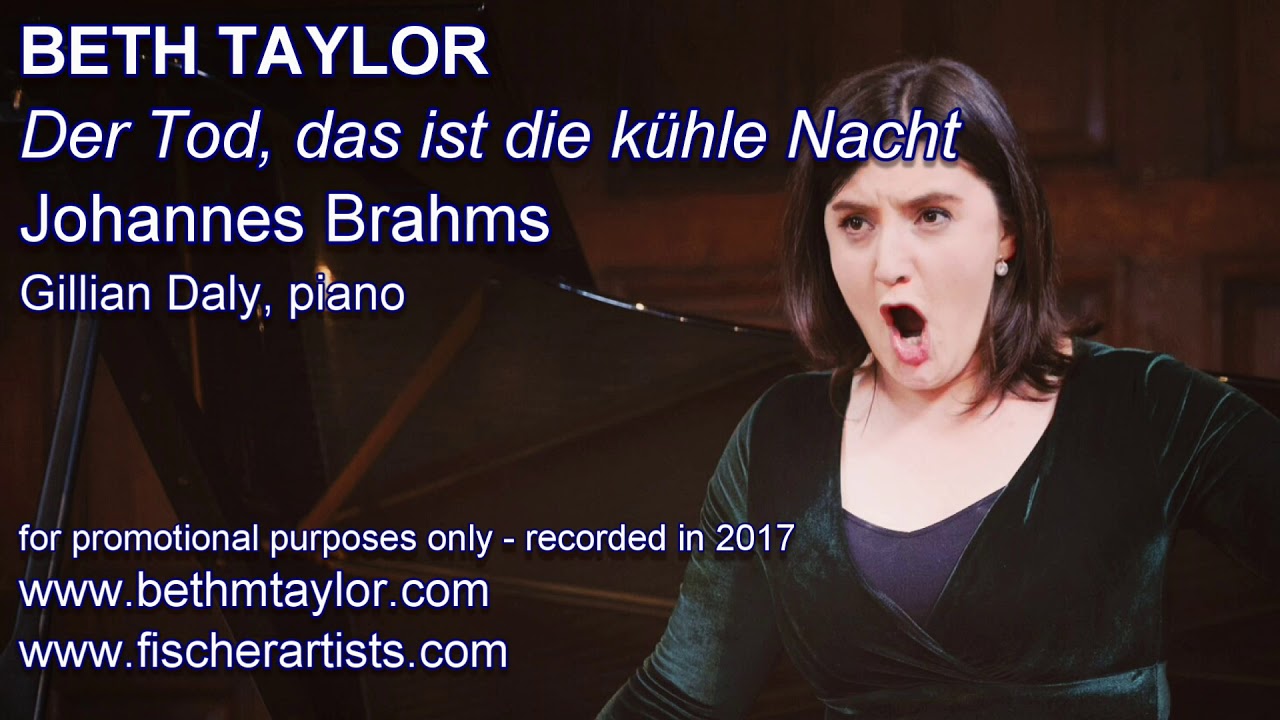 BETH TAYLOR Brahms: Der Tod, das ist die kühle Nacht