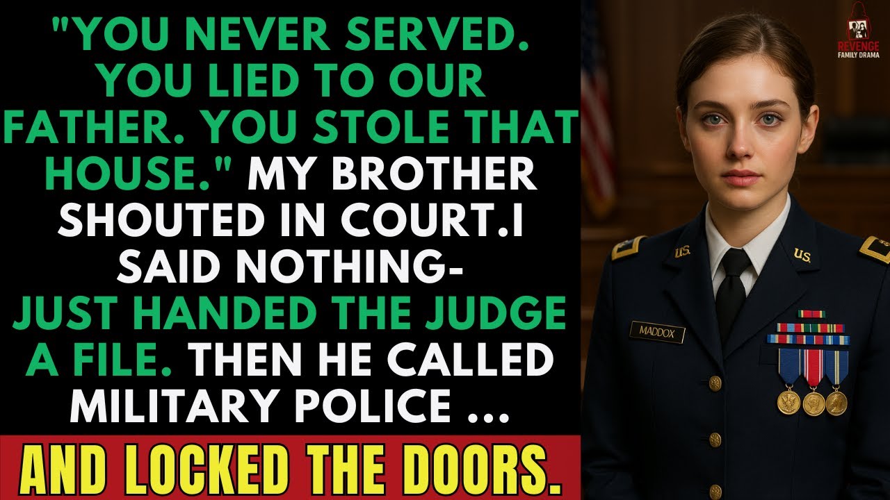 My Family Sued Me as a Fake Veteran — Then Military Police Stormed the Courtroom