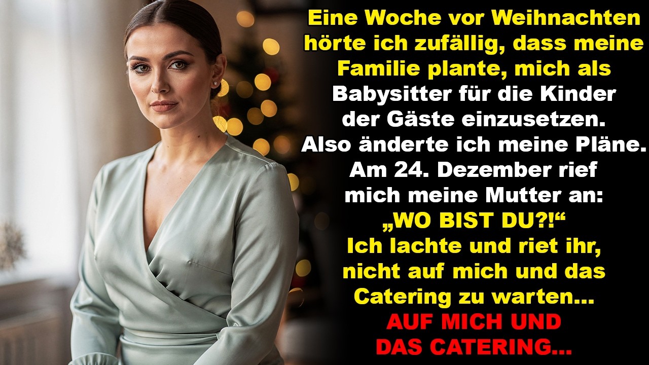 Meine Familie sagte: „Du bist nur das Kindermädchen an Weihnachten“ – also verließ ich sie wortlos.