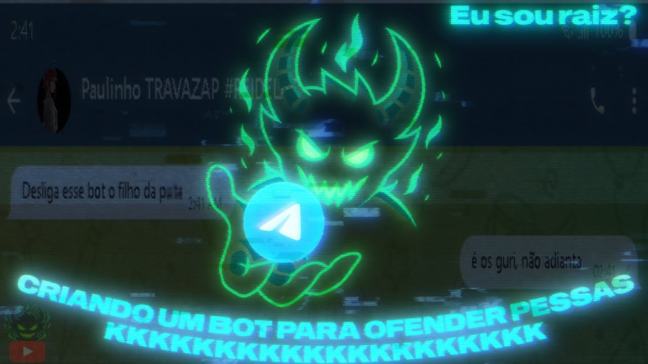 PROGRAMANDO UM BOT DE OFENDER PESSOAS NO TELEGRAM | DESENVOLVIMENTO E HABILIDADE