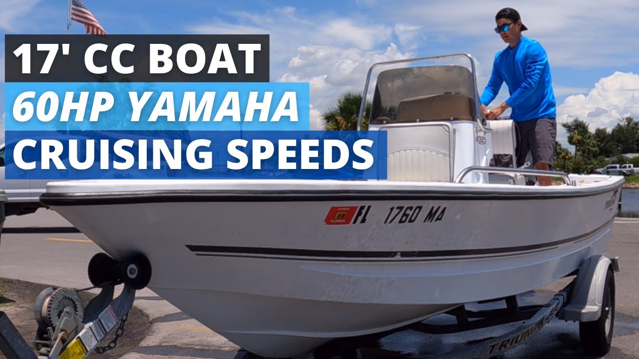 CRUISING Onboard A 2004 Triumph 170 CC!! - YAMAHA 60HP Speed Check