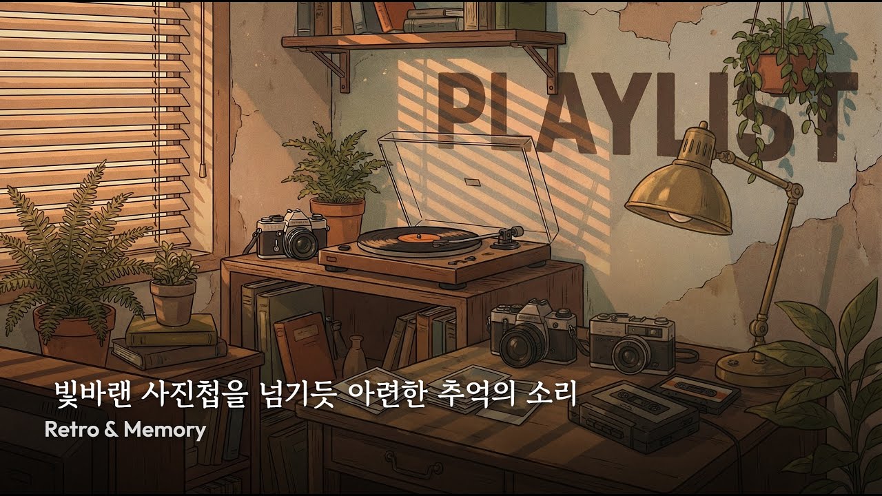playlist 🎞️ 빛바랜 사진첩을 넘기듯 아련한 추억의 소리 카페 음악 | Retro & Memory
