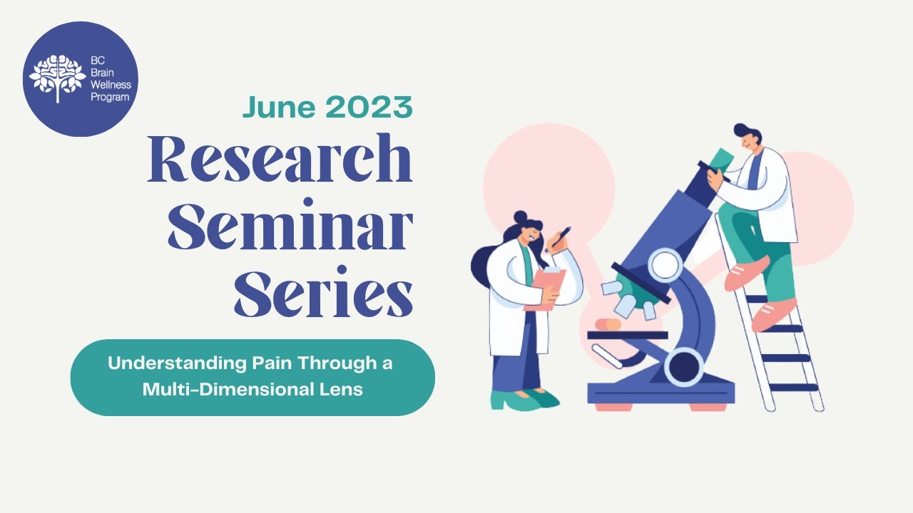 Research Seminar Series June 2023: Understanding Pain Through a Multi-Dimensional Lens