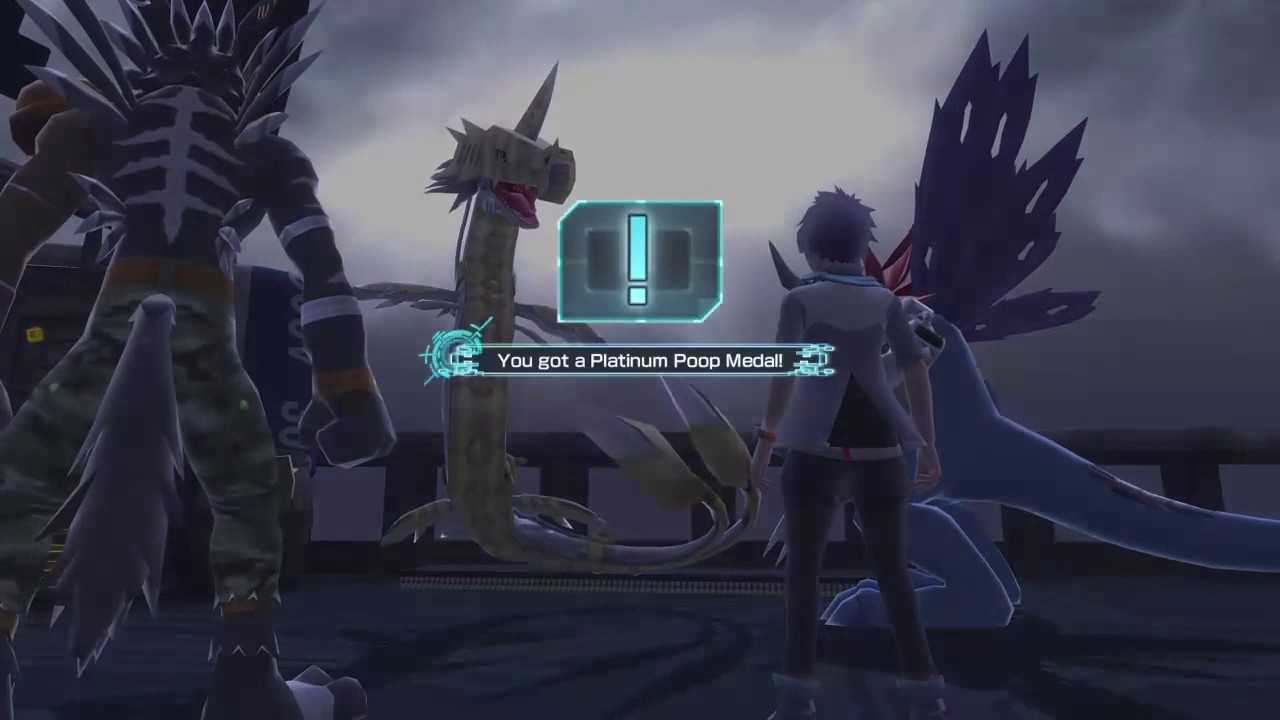 Digimon World: Next Order - Digisalmon and Platinum Poop Medal