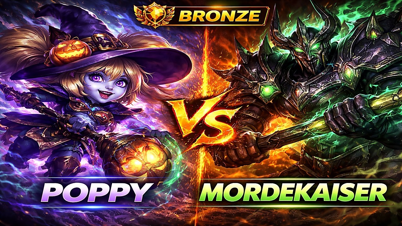 Ranked Review #15 – Poppy vs Mordekaiser | Bronze 1 Solo Queue