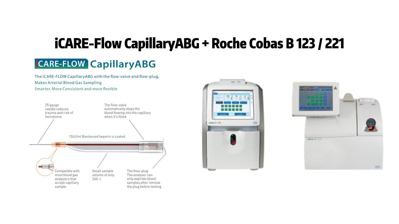 How to do ABG sampling and test with Roche Cobas b123 Cobas b 221 blood gas anlayzer