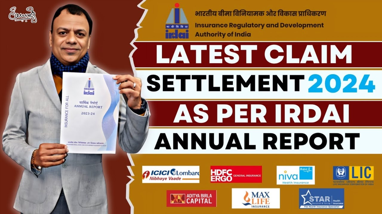 Latest Health insurance claim settlement ratio 2024 as per IRDAI Annual Report #irdai