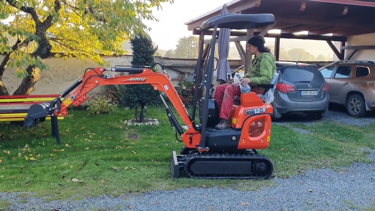 Minibagr XINIU XN 12.9 Joystick, Kubota 20ps