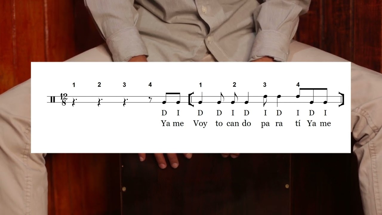 Tutorial/Patrones de Festejo(Cantado) en el cajón para estrofa.