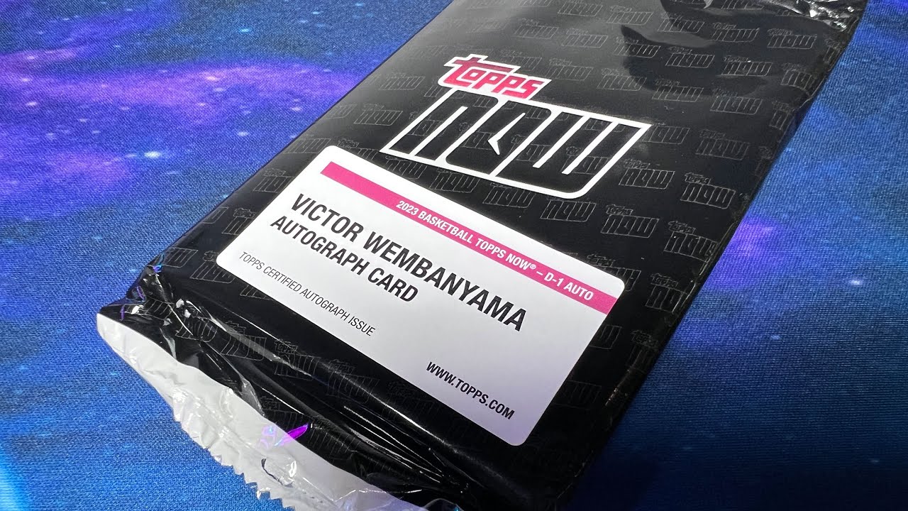 Opening Victor Wembanyama Topps Now Dutch Auction D1 On-Card Autograph + My Wemby Cards Collection