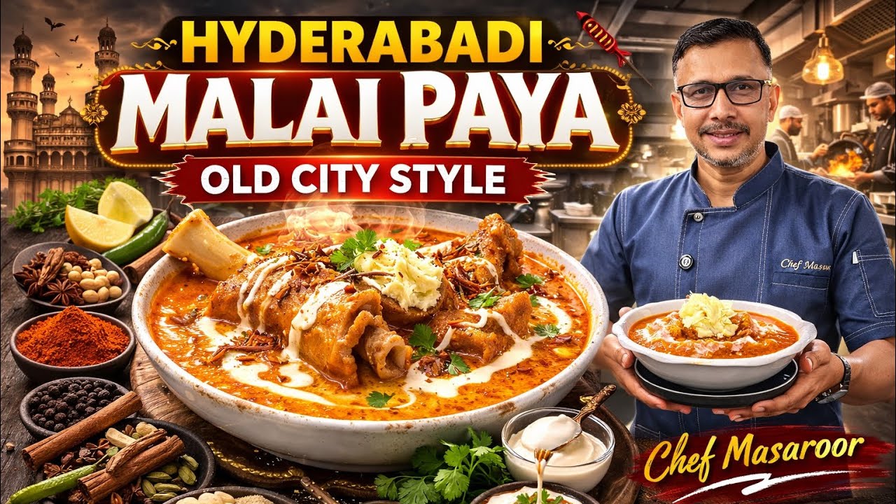 Creamy Hyderabadi Malai Paya l Old City Ka Asli Malai Paya Ghar Pe! #cookwithchefmasaroor #malaipaya