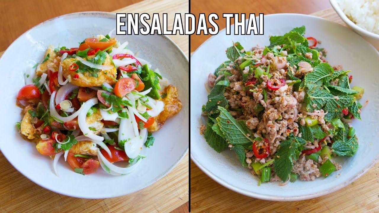Dos ensaladas tailandesas 100% auténticas