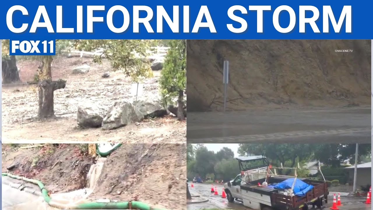 California storm brings flooding, mudflow, and nightmare driving conditions