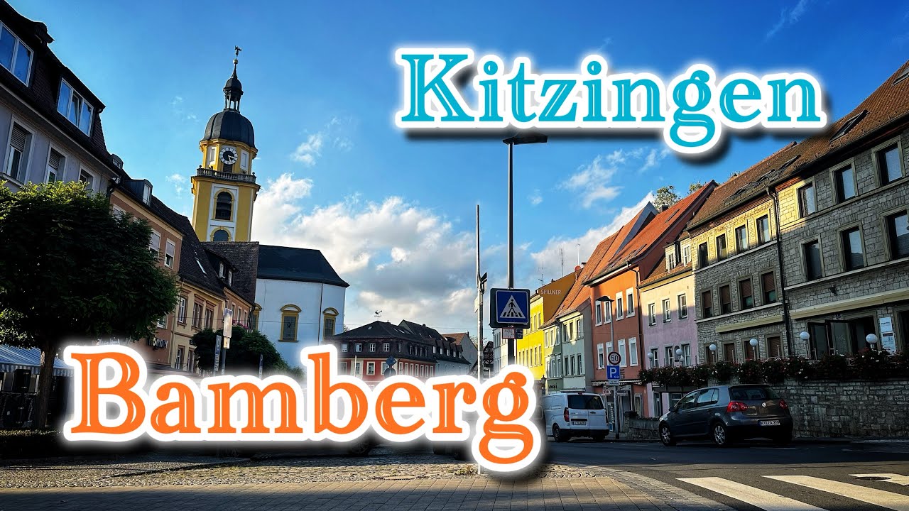 Kitzingen. Albertshofen. Вспоминаю места где гуляла 22 года назад.  Bamberg вечерний.
