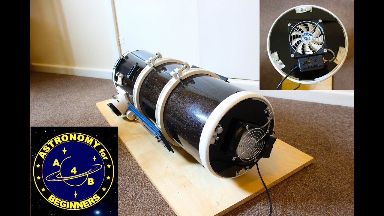 How to make a Newtonian telescope main mirror fan cooler