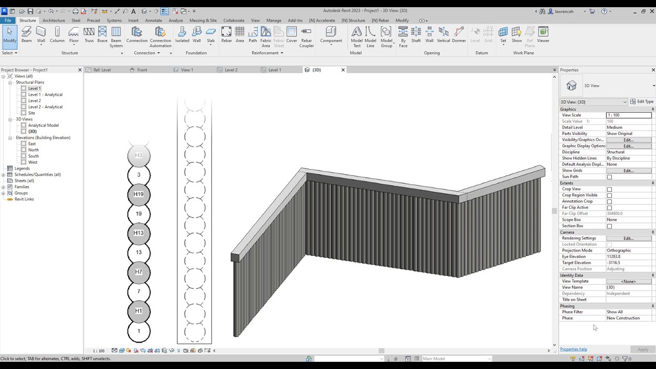Secant and Contiguous Piled Walls &ndash; A Revit Tutorial