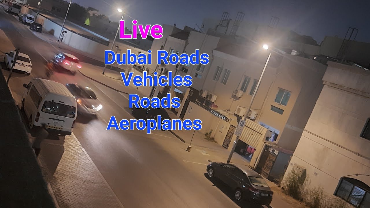 🔴Live Dubai Roads cars Aeroplanes ✈️ in Dubai. Dubai Airport. Busiest airport in the world. Touris
