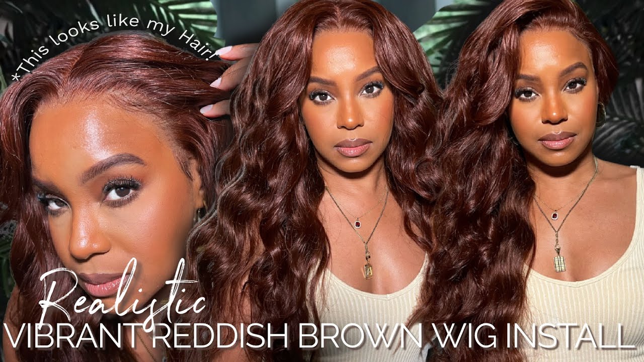 BEST HAIRLINE! *DETAILED* RED BROWN BODY WAVE WIG INSTALL | NADULA HAIR|ALWAYSAMEERA