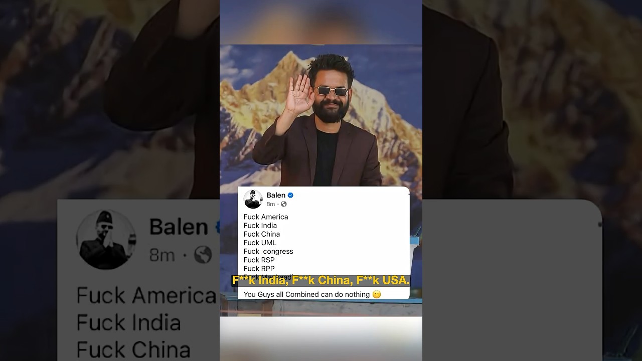 Meet Balen Shah PM of Nepal !