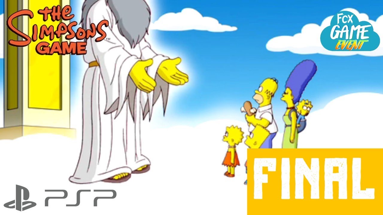 Walkthrough The Simpsons Game - Final Part: Game Over (PSP)