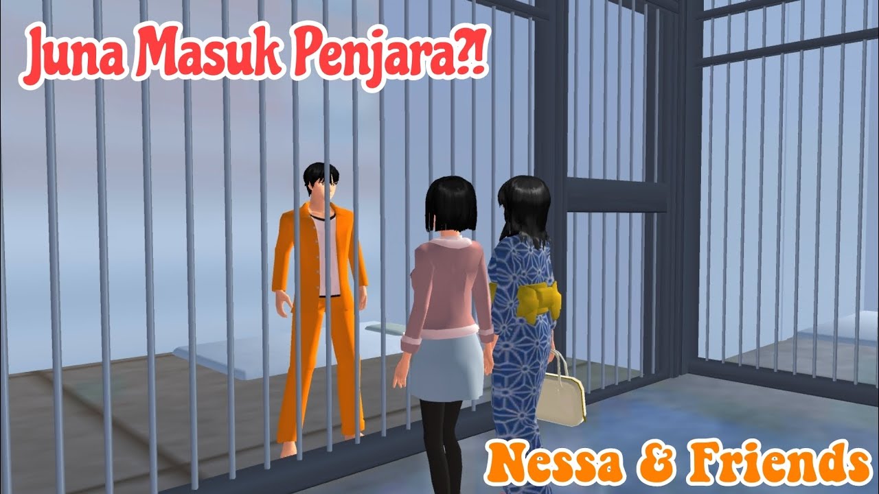 || Juna Masuk Penjara?! || Nessa & Friends || Drama Sakura School Simulator ||