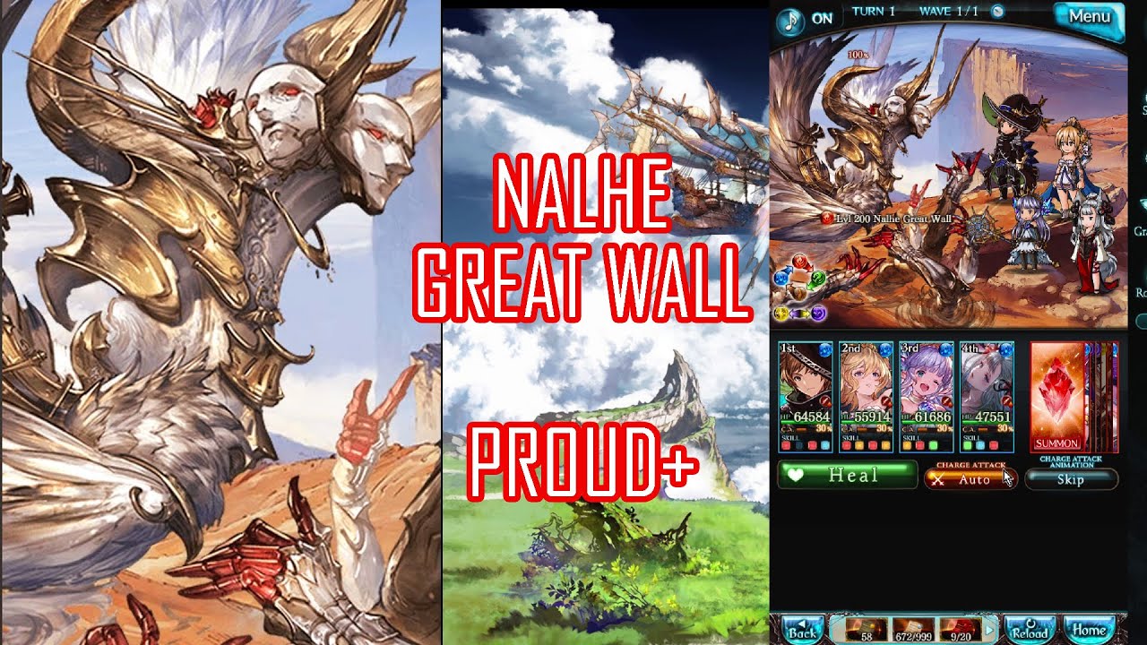Granblue Fantasy - Pride of The Ascendant - Nalhe Great Wall (PROUD+) - Varuna Meme Grid