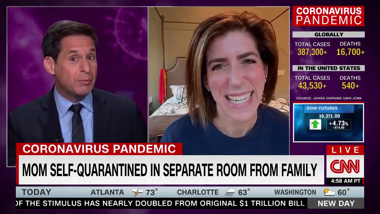 CNN New Day with John Berman interviews Diana Berrent, #SurvivorCorps (March 24, 2020)