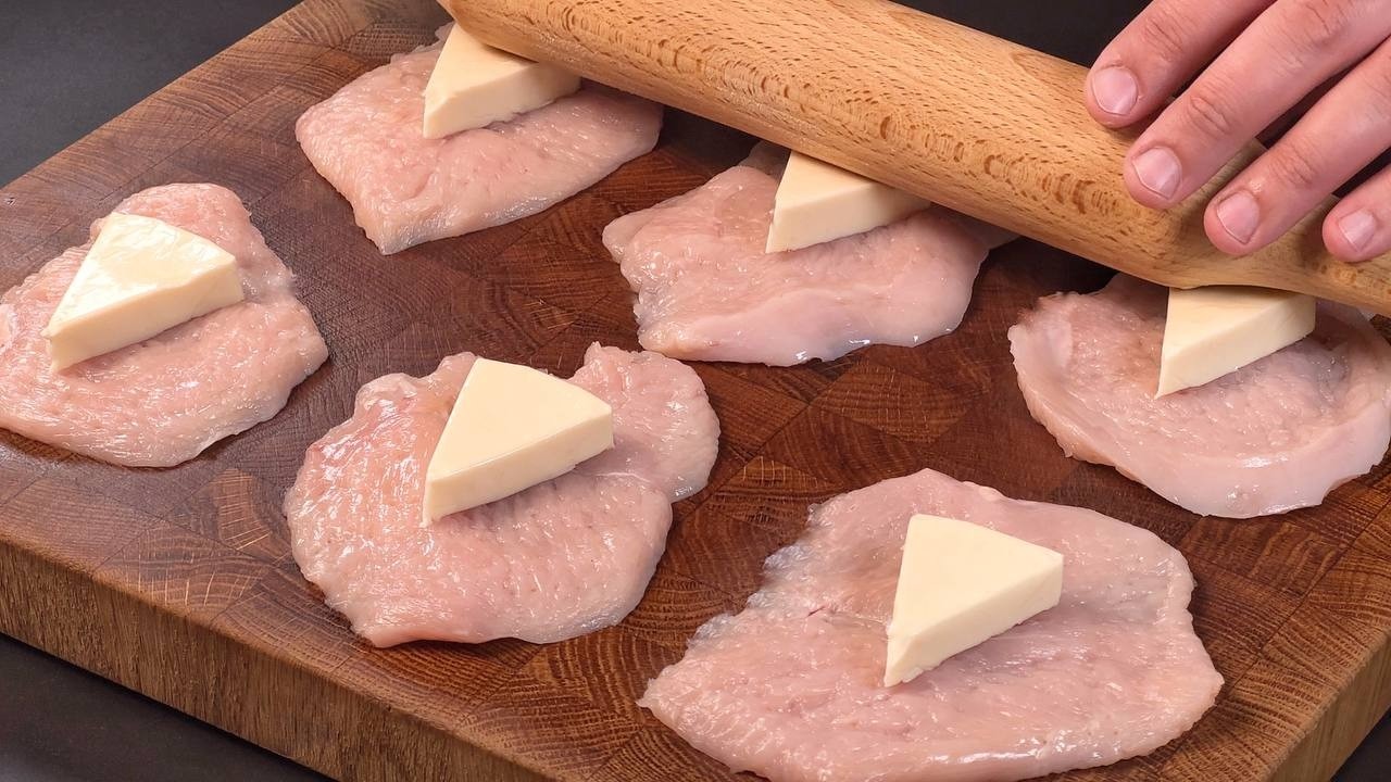 Tolle Idee mit Hähnchenfilet!So lecker,es ist unmöglich aufzuhören!